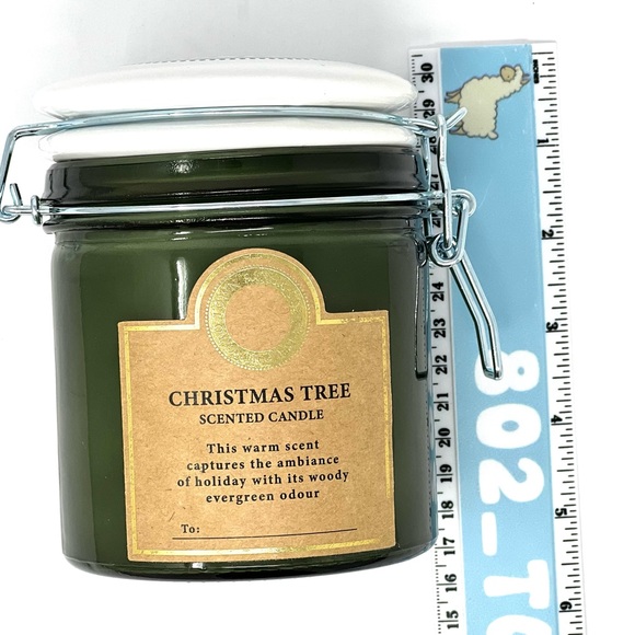 Christmas Tree Scented Candle Large Green - Picture 8 of 8